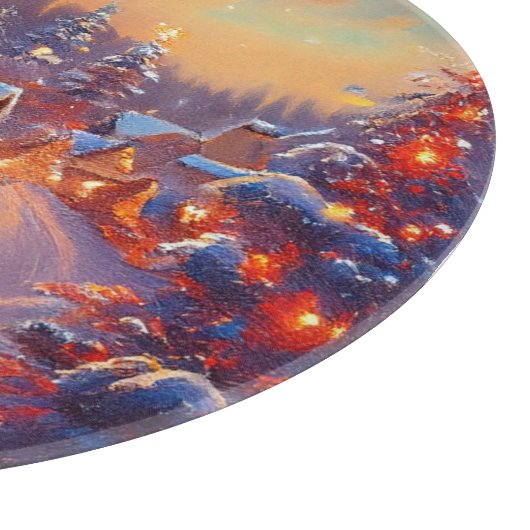 Winterurlaub Schneidebrett (Ecke)