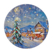 Winterurlaub Schneidebrett (Vorderseite)