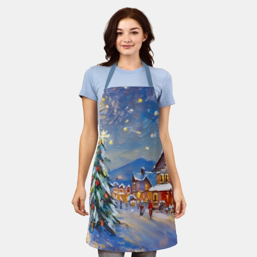 Winterurlaub Schürze (Getragen)