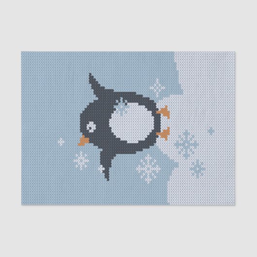 Winterurlaub Seidenpapier (Vorderseite)