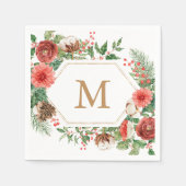 Winterurlaub Serviette (Vorderseite)