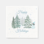 Winterurlaub Serviette (Vorderseite)