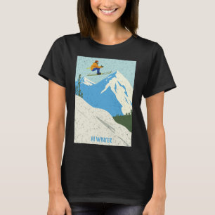 Winterurlaub Ski Weihnachten X-mas Skifahren Skifa T-Shirt