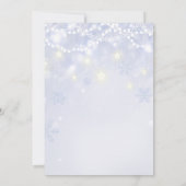 Winterurlaub Sparkle Office Einladungen (Rückseite)