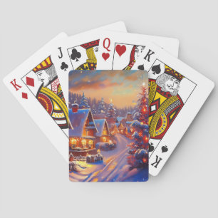 Winterurlaub Spielkarten