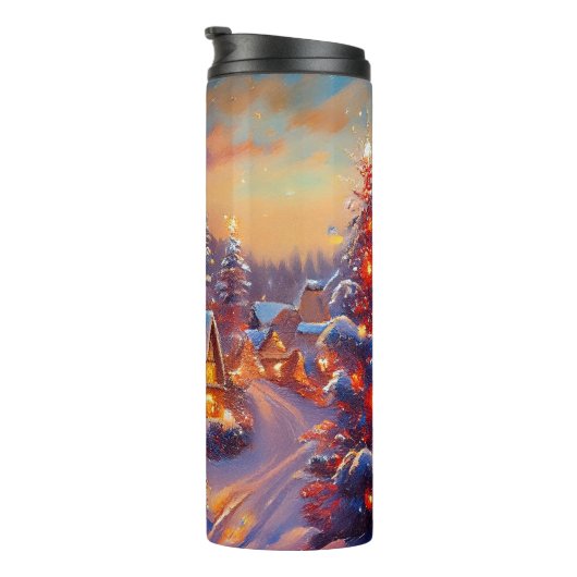 Winterurlaub Thermosbecher (Nach rechts gedreht)