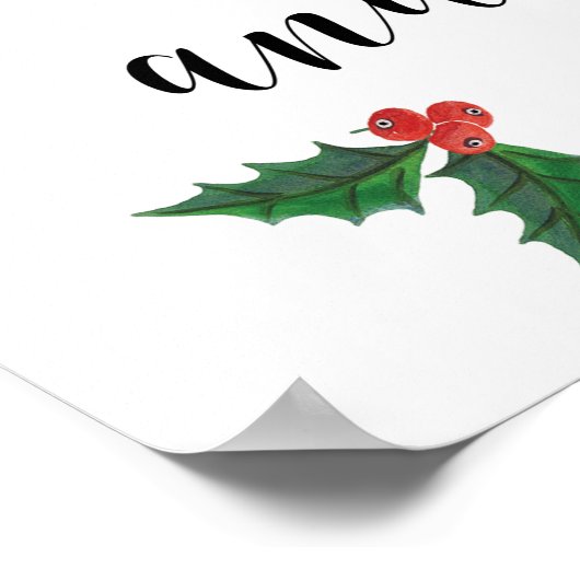 Winterurlaub wählen Sie ein Sitzzeichen Poster (Ecke)