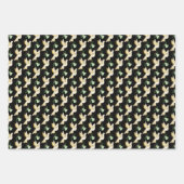 Winterurlaub Weihnachten Gold Taube Geschenkpapier Set (Vorderseite 2)