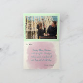 Winterurlaub Weihnachten - Individuelle Name Foto (Innenseite)