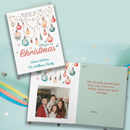 Winterurlaub Weihnachten Individuelle Name Foto Karte