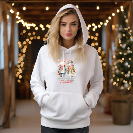 Winterurlaub Weihnachten - Individuelle Name Fraue Hoodie