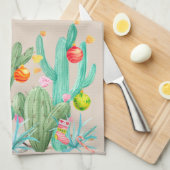 Winterurlaub Weihnachten Kaktus Wüste Südwesten Geschirrtuch (Viertel Falte)