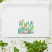 Winterurlaub Weihnachten Kaktus Wüste Südwesten K Geschirrtuch (Gefaltet)