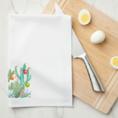 Winterurlaub Weihnachten Kaktus Wüste Südwesten K Geschirrtuch (Viertel Falte)