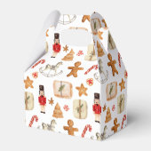 Winterurlaub Weihnachten Nutcracker Cookie Muster Geschenkschachtel (Rückseite)