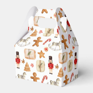 Winterurlaub Weihnachten Nutcracker Cookie Muster Geschenkschachtel
