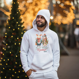 Winterurlaub Weihnachten Paar Individuelle Namen M Hoodie