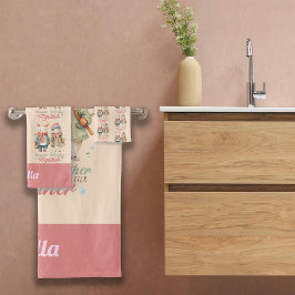 Winterurlaub Weihnachten Paar Lady Individuelle Na Badhandtuch Set