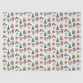 Winterurlaub Weihnachten Party Seidenpapier (Vorderseite)