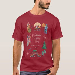 Winterurlaub Weihnachten Party T-Shirt