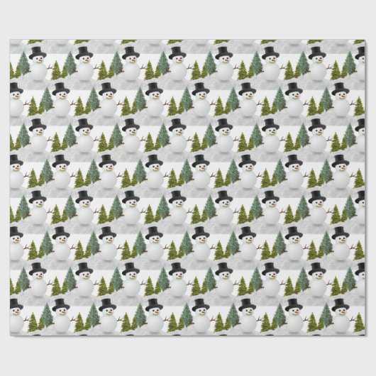 Winterurlaub / Weihnachten Schneemobil oder Gesche Geschenkpapier (Flach)