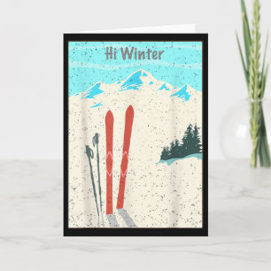 Winterurlaub Weihnachten Ski X-mas Skifahren Skifa Karte