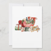 Winterurlaub Weihnachtsbaum Weihnachtsbaum Party Einladung (Rückseite)