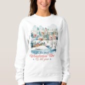 Winterurlaub Weihnachtsdorf Sweatshirt (Vorderseite)