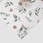 Winterurlaub Weißer Blumenstrauß Pineca Seidenpapier (Detail)