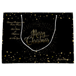 Winterurlaub wünscht XMAS Personalisierten Luxus Große Geschenktüte