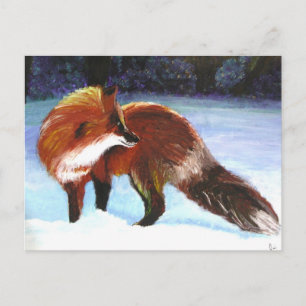 Winterurlauber (Red Fox) Postkarten