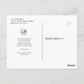 Winterurlaubsankündigung Postkarte (Rückseite)