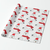 Winterurlaubsbär Geschenkpapier (Ungerollt)
