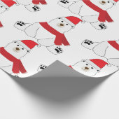 Winterurlaubsbär Geschenkpapier (Ecke)