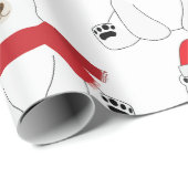 Winterurlaubsbär Geschenkpapier (Rolleneckpunkt)