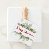 Winterurlaubsgeschenk Frohe Weihnachten Grüne Deko Geschenkanhänger (Beispiel)