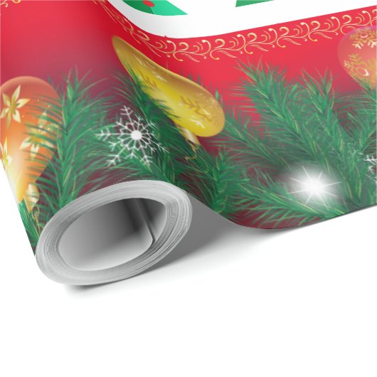 Winterurlaubsgeschenke Dekoration Weihnachtsbaum Geschenkpapier (Rolleneckpunkt)
