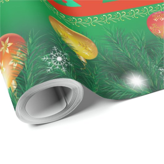 Winterurlaubsgeschenke Dekoration Weihnachtsbaum Geschenkpapier (Rolleneckpunkt)