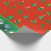 Winterurlaubsgeschenke Dekoration Weihnachtsbaum Geschenkpapier (Ecke)