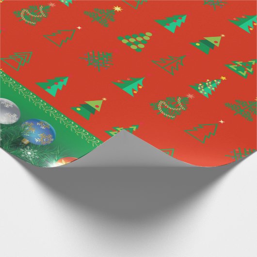 Winterurlaubsgeschenke Dekoration Weihnachtsbaum Geschenkpapier (Ecke)