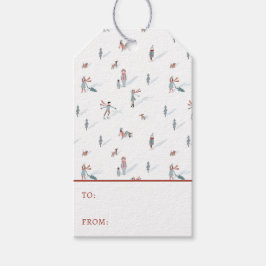 Winterurlaubsgeschenktag Geschenkanhänger