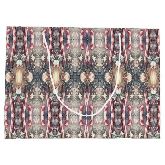 Winterurlaubsgeschenktasche Große Geschenktüte (Rückseite)