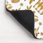 Winterurlaubsgoldkidsmuster Mousepad (Ecke)