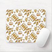 Winterurlaubsgoldkidsmuster Mousepad (Mit Mouse)