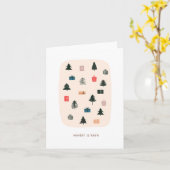 Winterurlaubsgrußkarte Karte (Gelbe Blume)