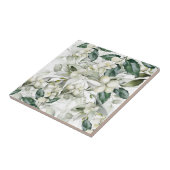 Winterurlaubsholz zweigt grünes Muster ab Fliese (Seite)