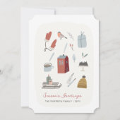 Winterurlaubskarte der Saison Feiertagskarte (Vorderseite)