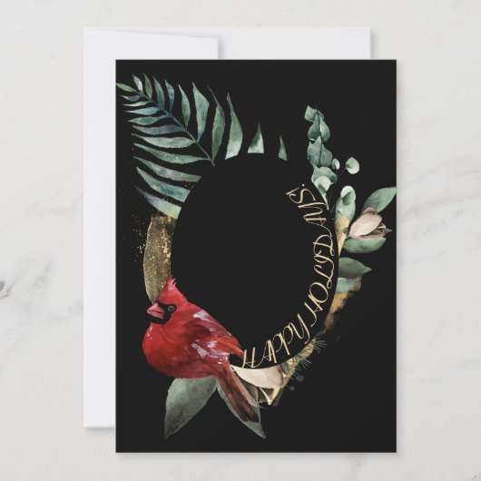 Winterurlaubskarte Feiertagskarte (Vorderseite)