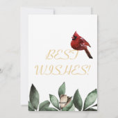 Winterurlaubskarte Feiertagskarte (Rückseite)