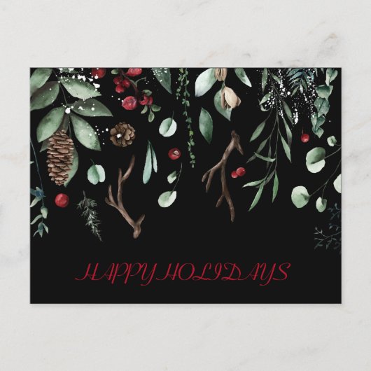 Winterurlaubskarte Feiertagspostkarte (Vorderseite)